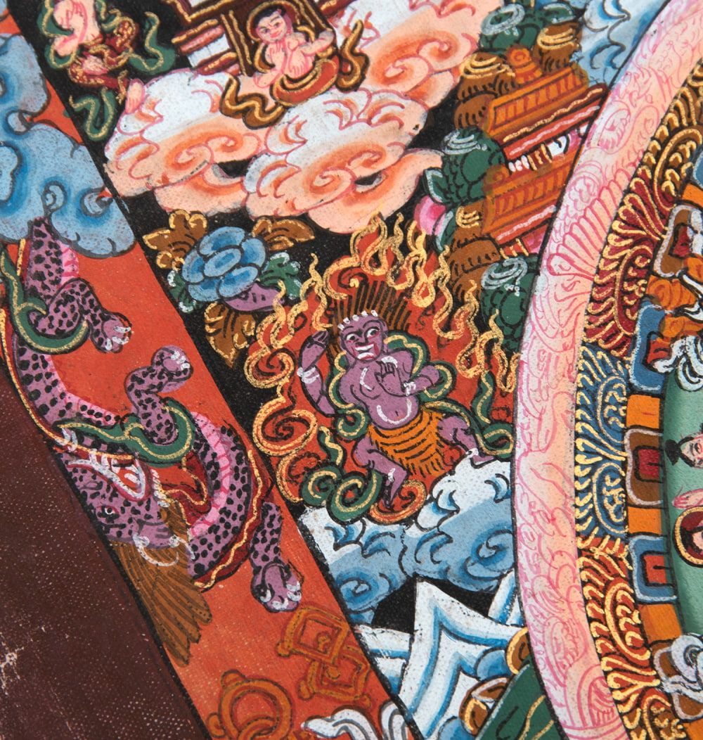 一点物〕タンカ - お買い得品 金剛法界曼荼羅[36cm x 30cm] / 仏画