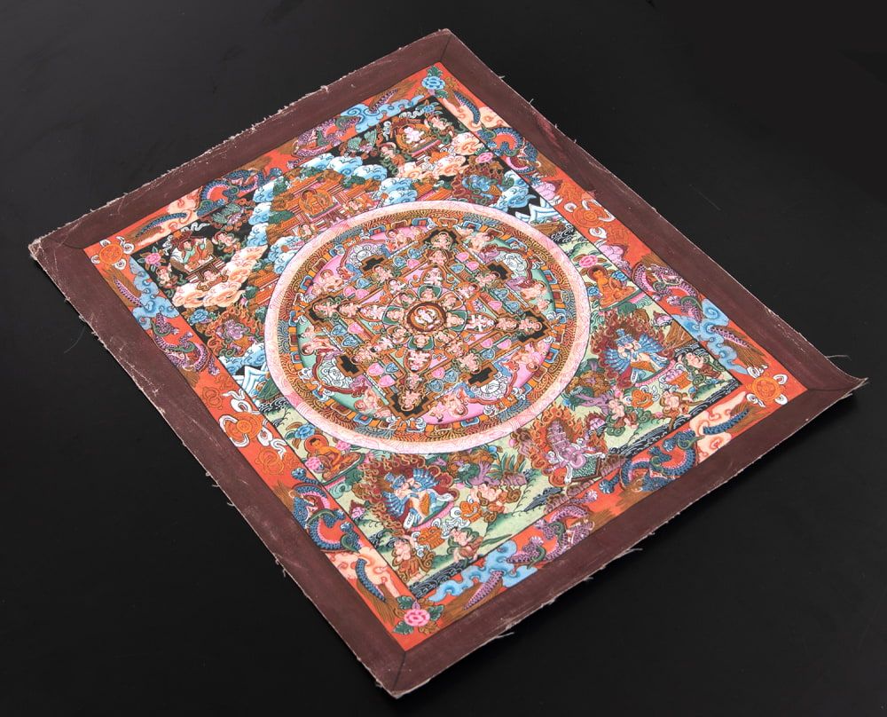 一点物〕タンカ - お買い得品 金剛法界曼荼羅[36cm x 30cm] / 仏画