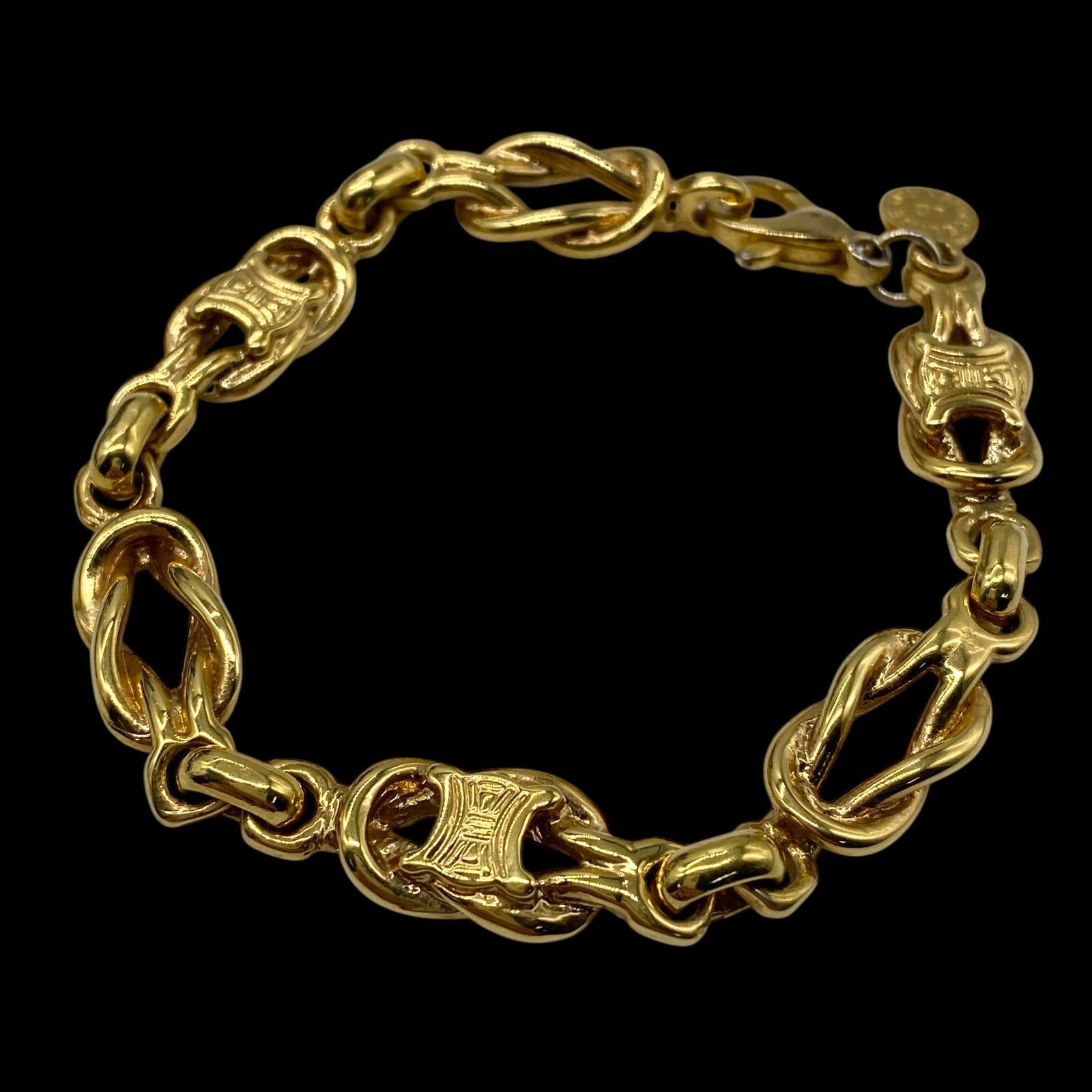 希少 美品 CELINE セリーヌ トリオンフ マカダム ブレスレット