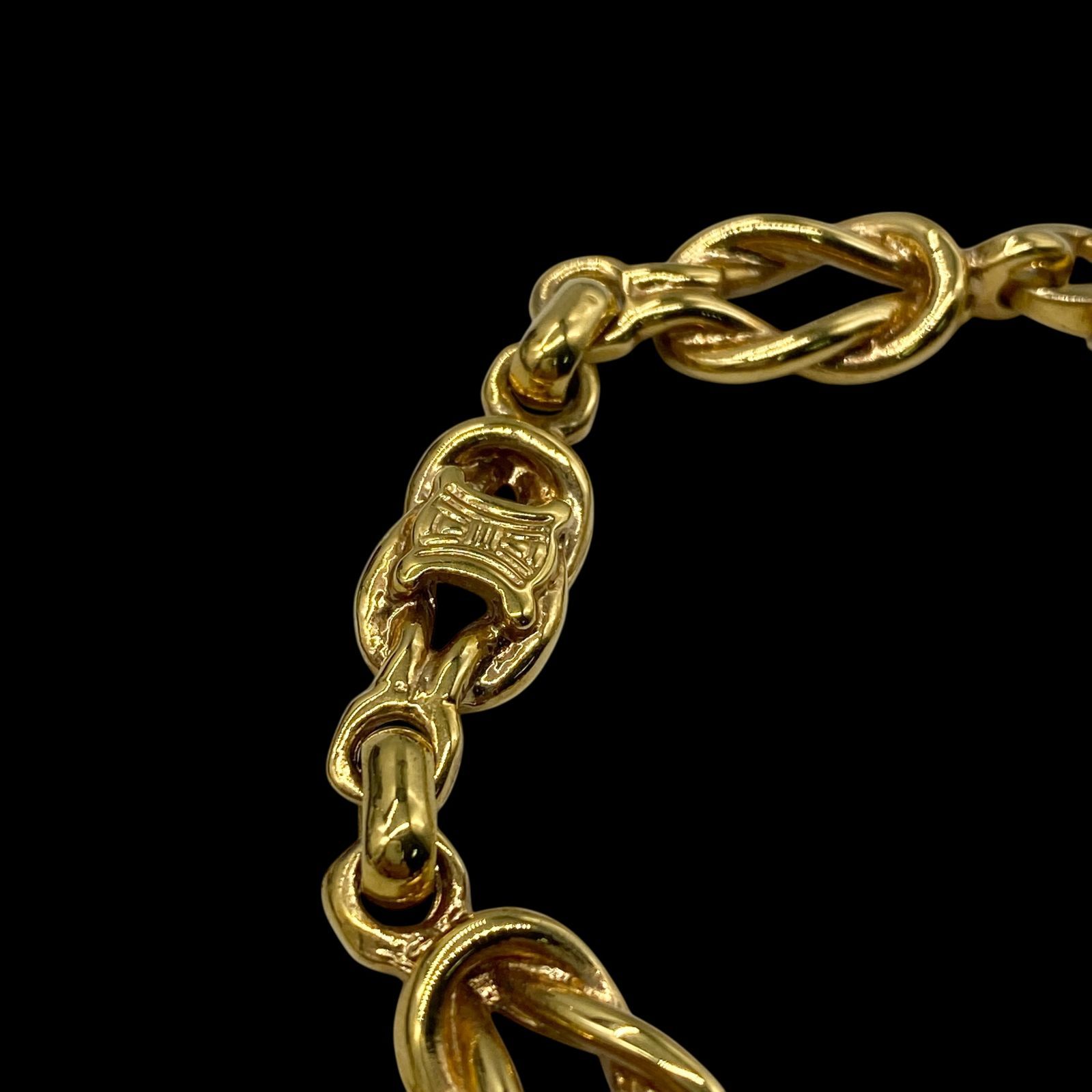 希少 美品 CELINE セリーヌ トリオンフ マカダム ブレスレット