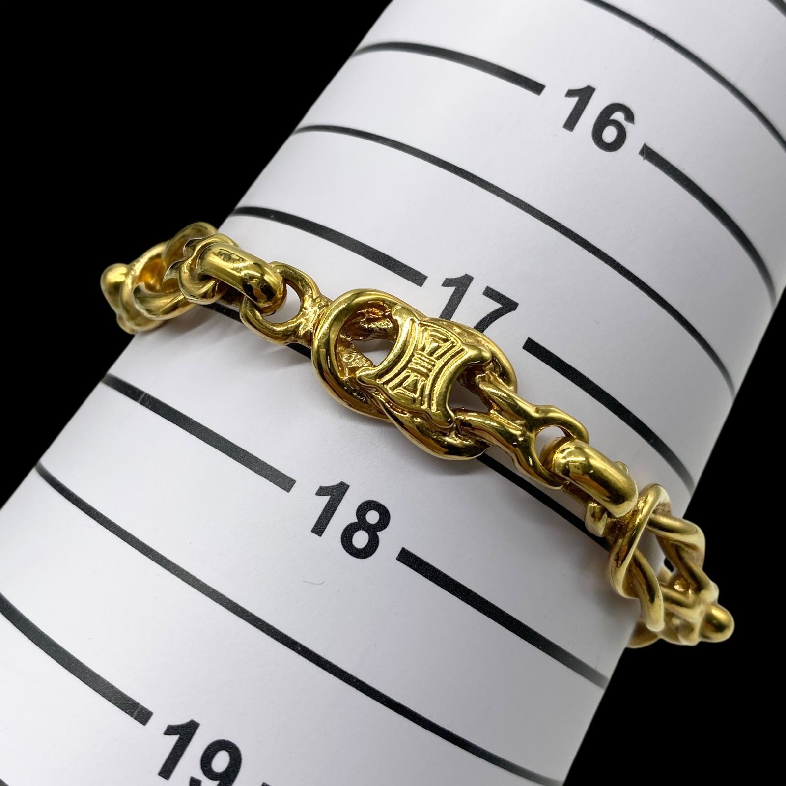 希少 美品 CELINE セリーヌ トリオンフ マカダム ブレスレット