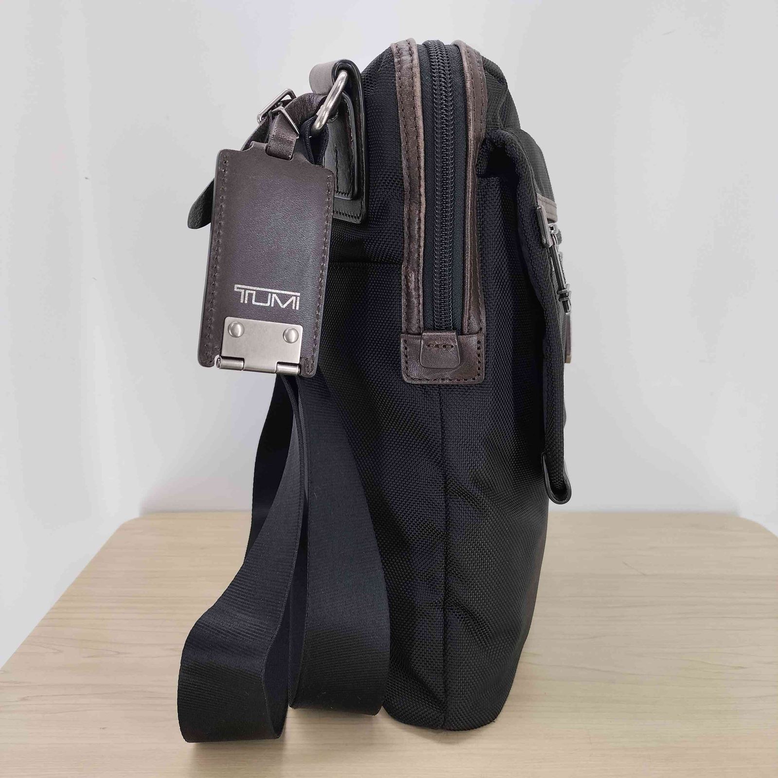 トゥミ TUMI ANNAPOLIS アナポリス ショルダー バッグ レザー 切替