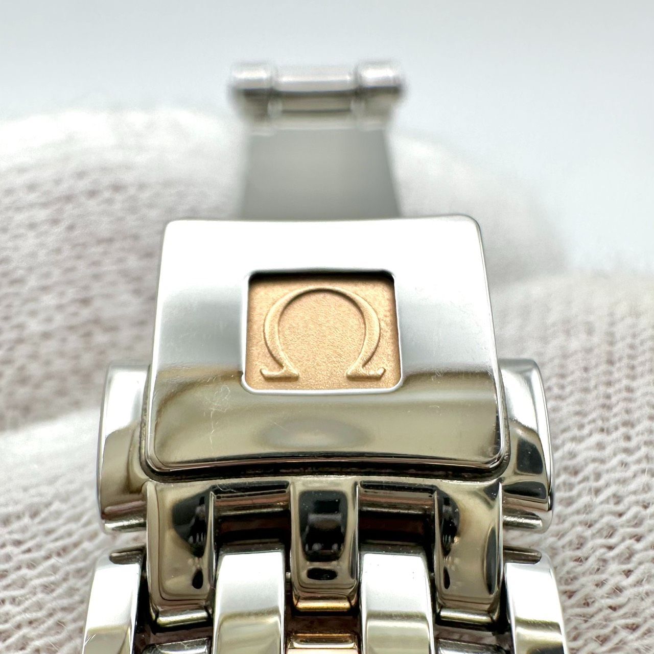  OMEGA オメガ DE VILLE デヴィル プレステージ 6 Pダイヤ クォーツ SS K 18 RG 750 保証書あり ローズゴールド フ 腕時計(クォーツ) 腕時計(アナログ)