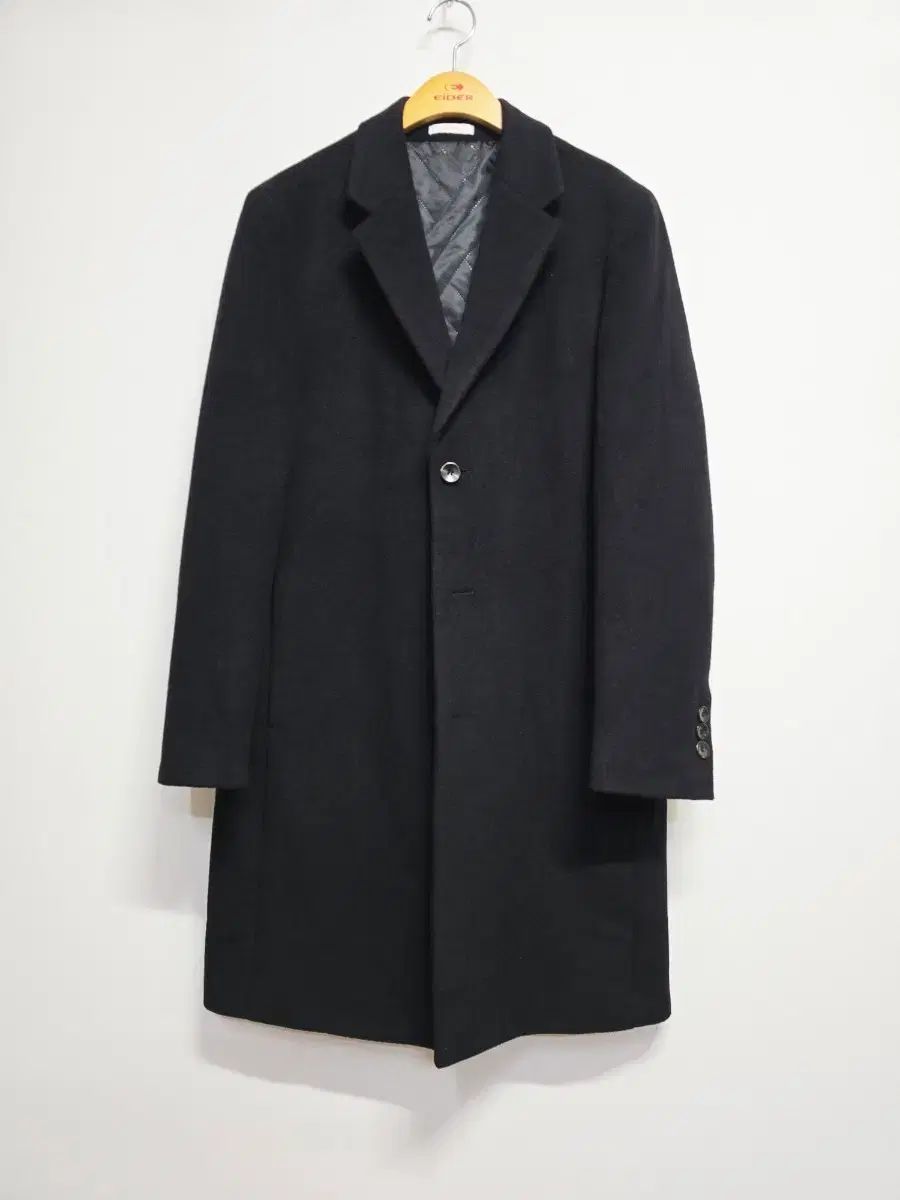 ZIOZIA ウールカシミア混 ブラック メンズ コート100