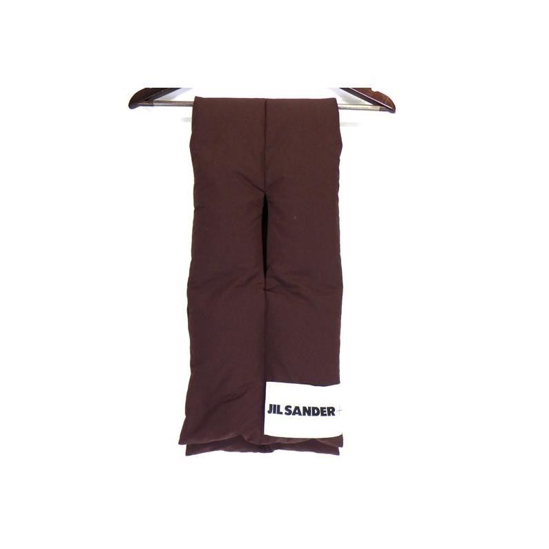 ジルサンダー プラス JIL SANDER J 74276 ロゴ ラベル ダウン マフラー 46529