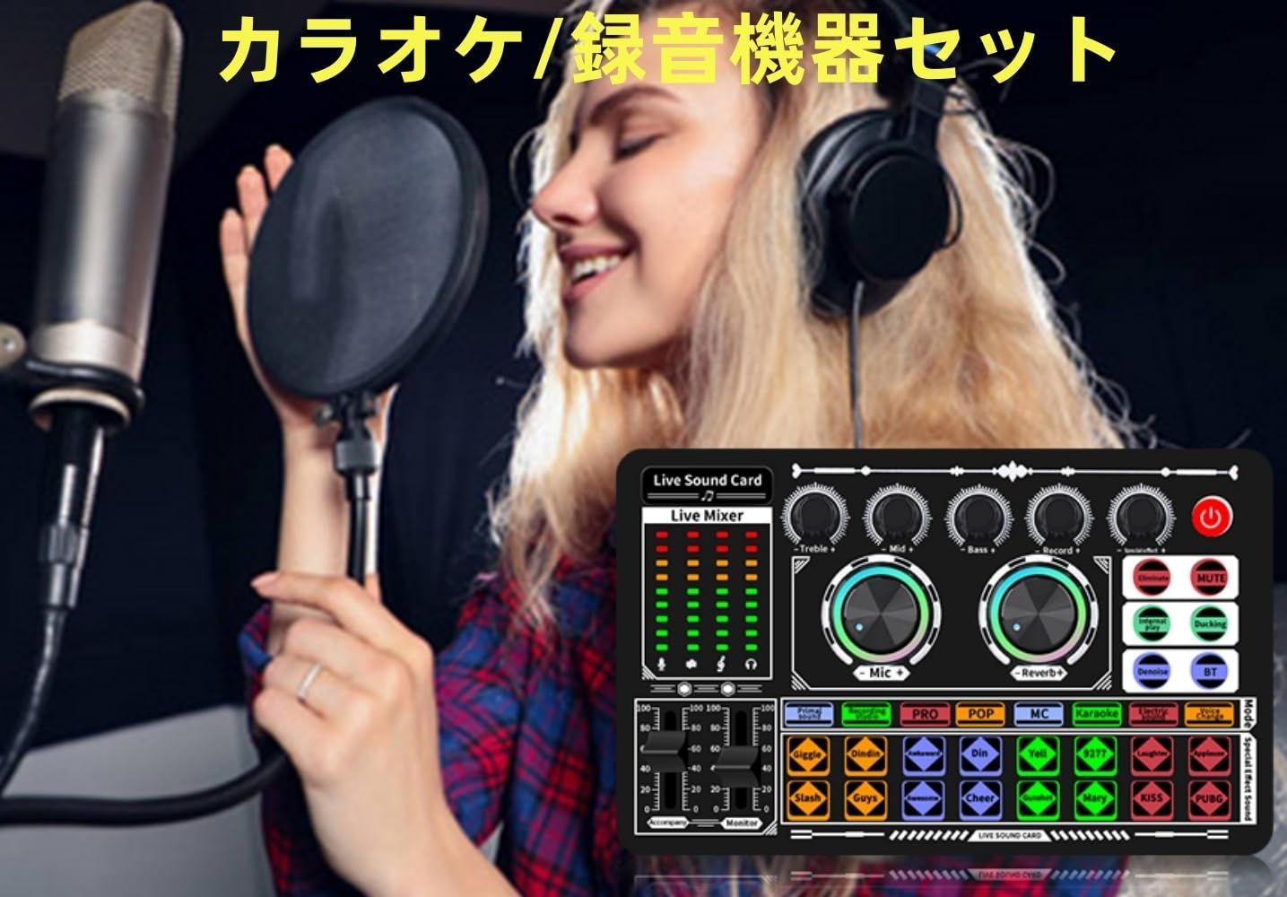 在庫処分】カラオケセット家庭用 DJ ミキサー セット F999 ライブ