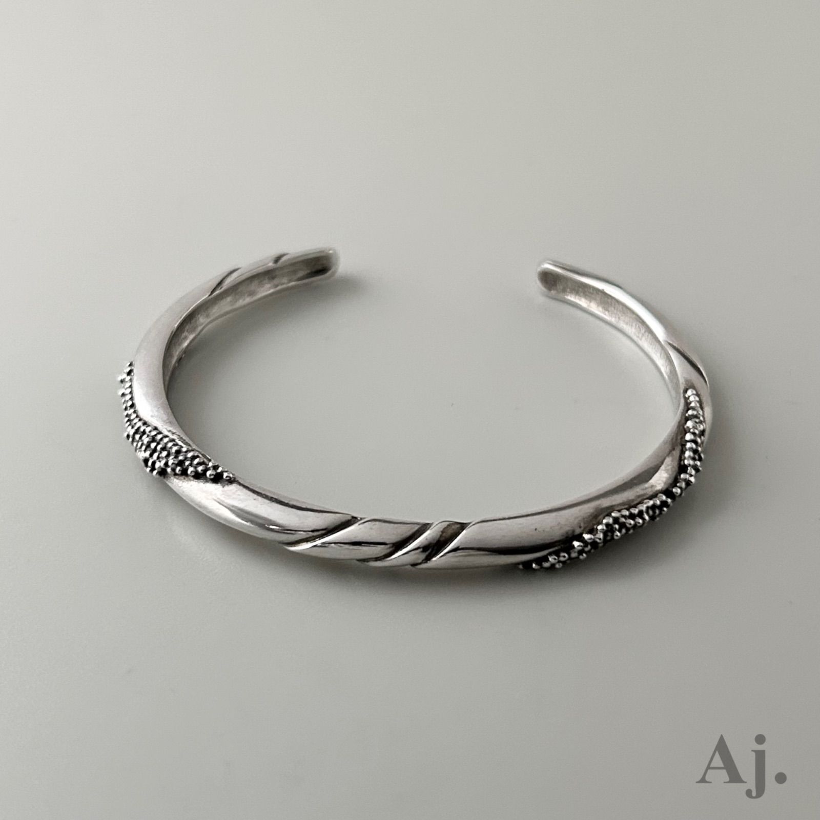 使用感有 ジョージジェンセン バングル 364 OK Ole Kortzau AG 925 ヴィンテージ Georg Jensen