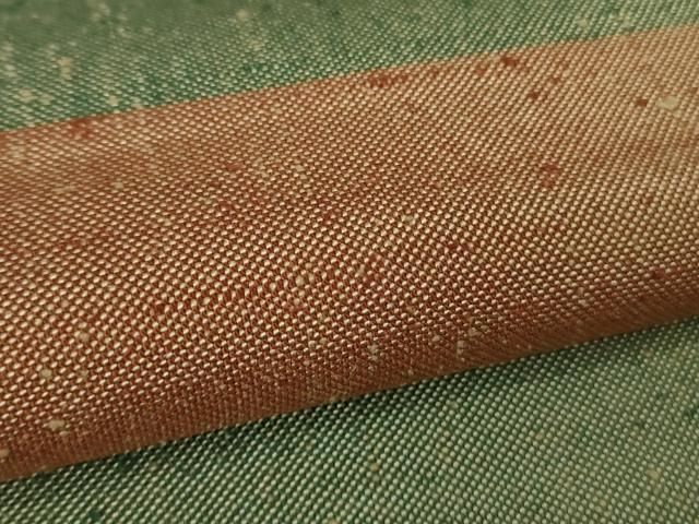 平和屋本店▽極上 伊兵衛織 工芸手織 単衣 横段文 証紙付き 逸品