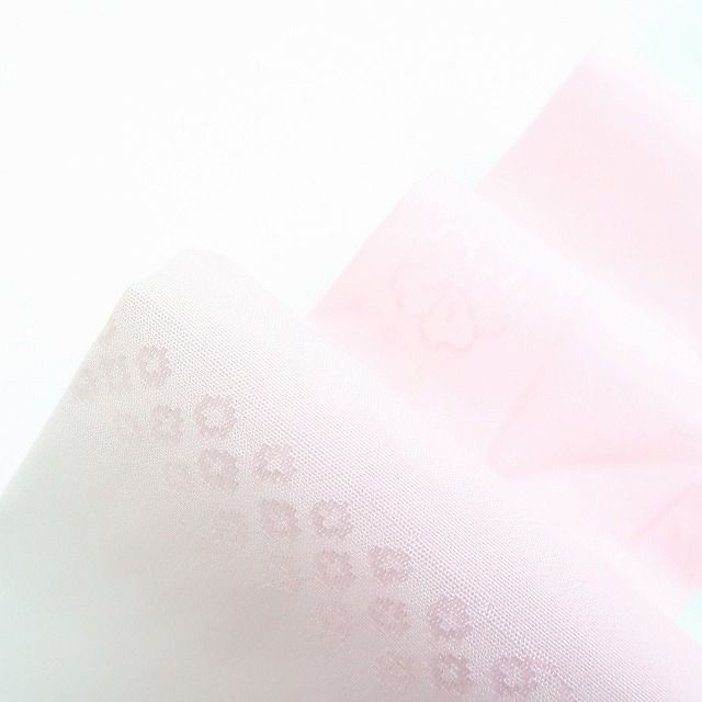 百華❀Y4213◇単衣 正絹 袖無双 半襟・居敷当て付 手縫い仕立て 桜 梅