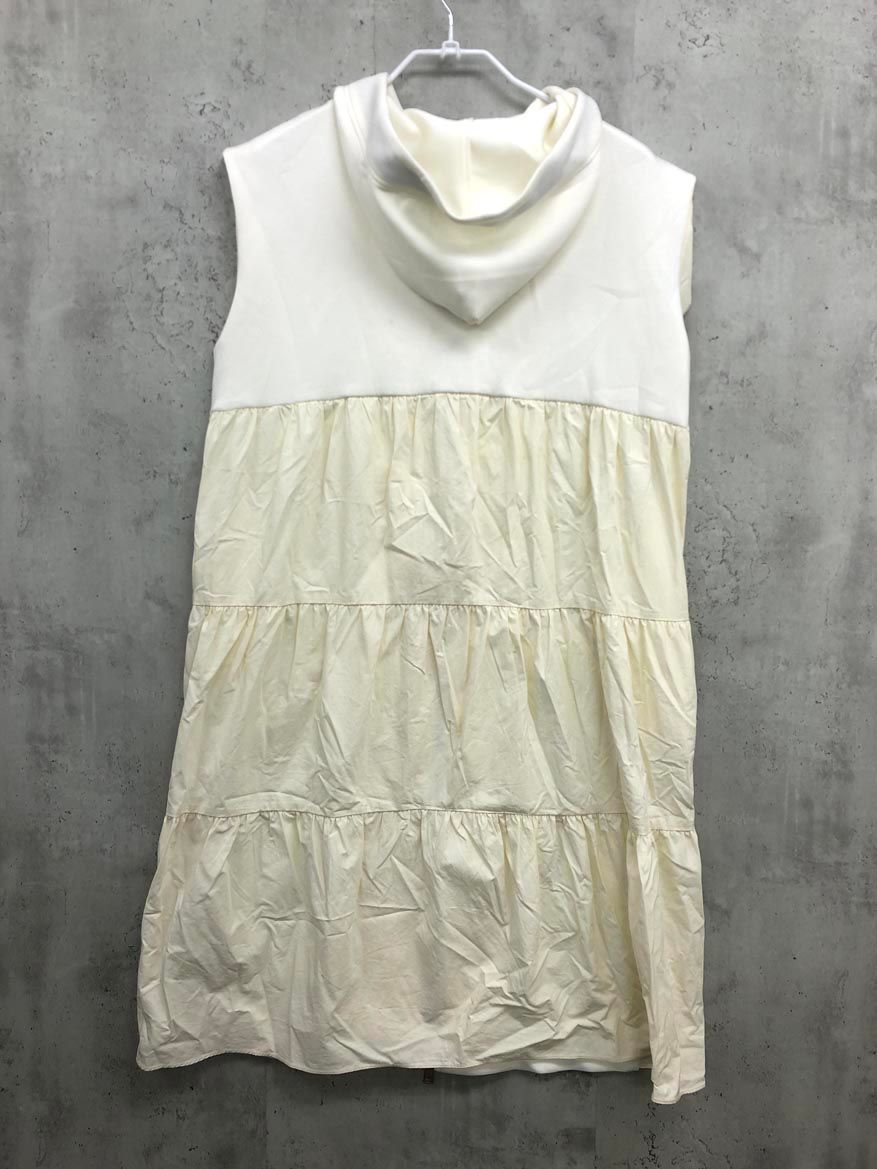 GALENA ガレナ 70030-3114 ボンディング ロングフードジレ ベスト size 38 白 レディース