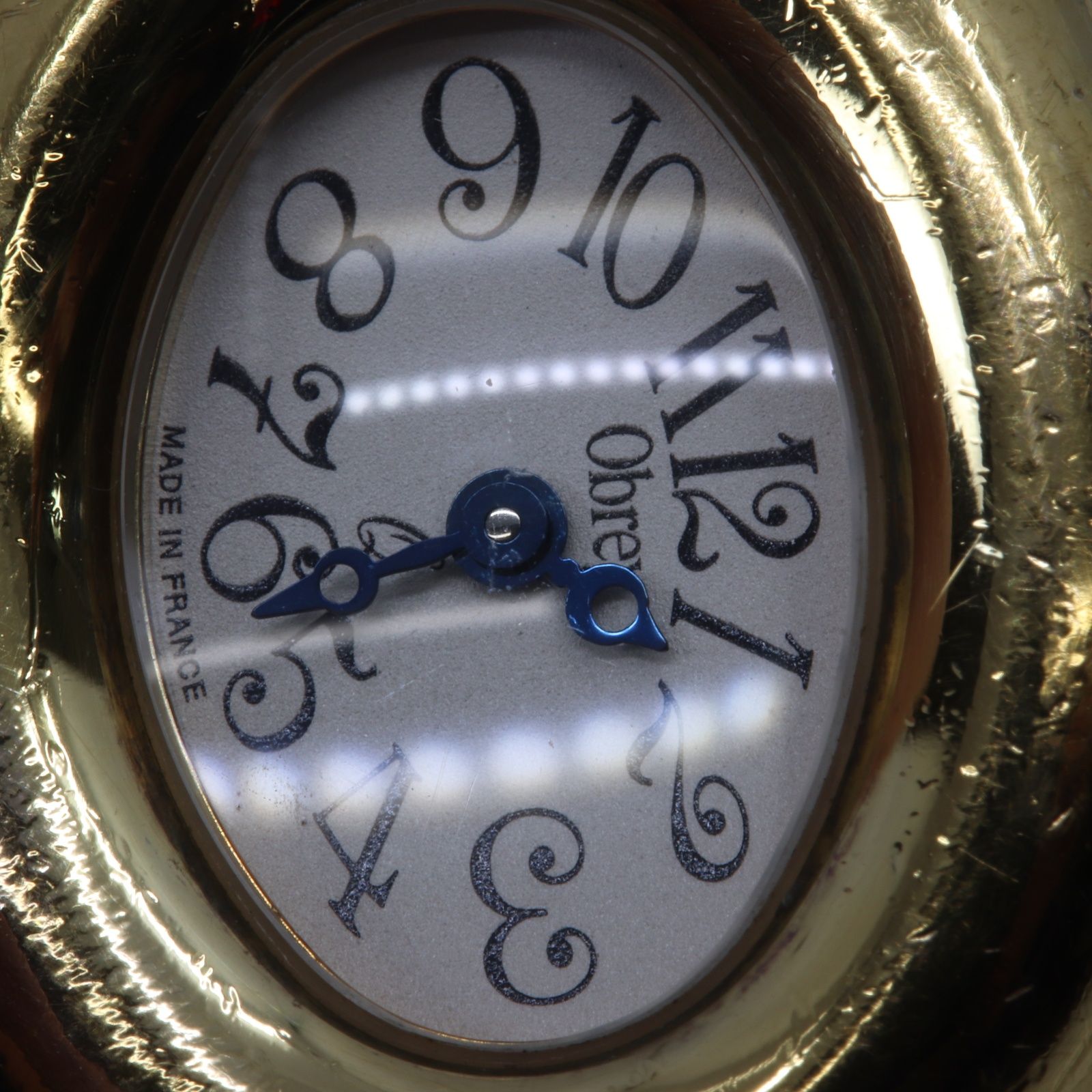  Obrey オブレイ シルバー 時計 クォーツ レディース 腕時計 レザーベルト ホワイト文字盤 腕時計(クォーツ) 腕時計(アナログ)