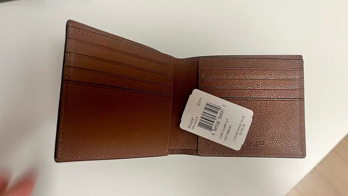 COACH メンズ 二つ折り財布 F 74991 CWH ブラウン