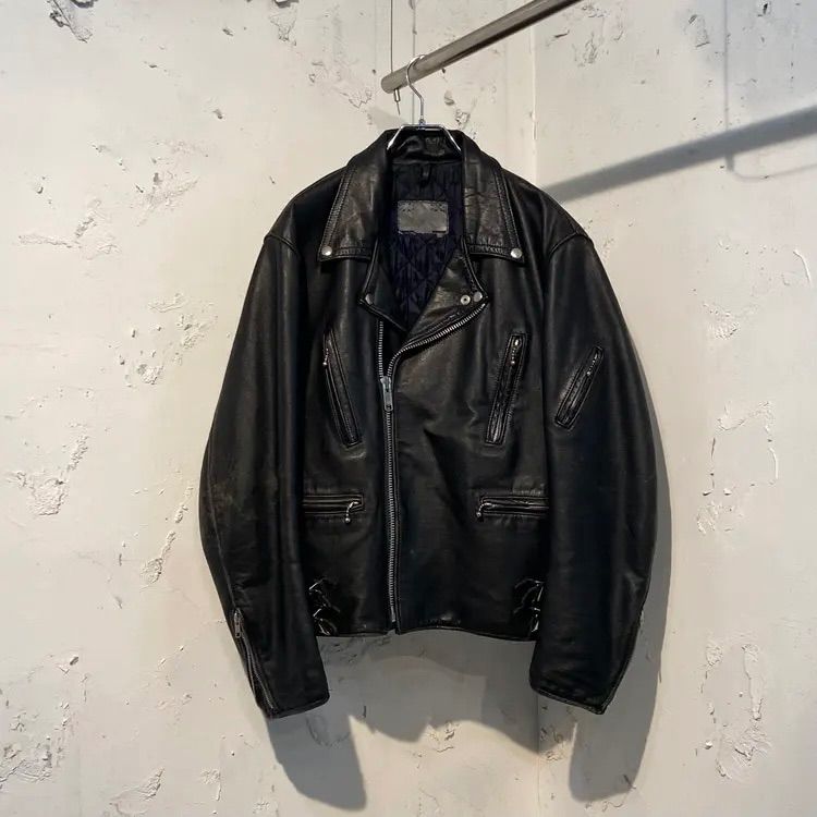 70 s Champion Rivetts リベッツ ライトニングタイプ ライダースジャケット サイズ46