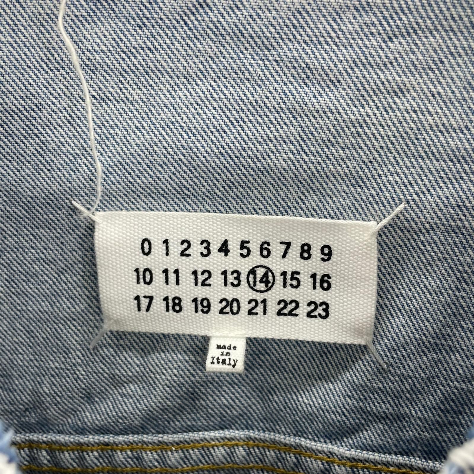 MAISON MARGIELA 21AW ビアンケット ペンキ デニムジャケット 46