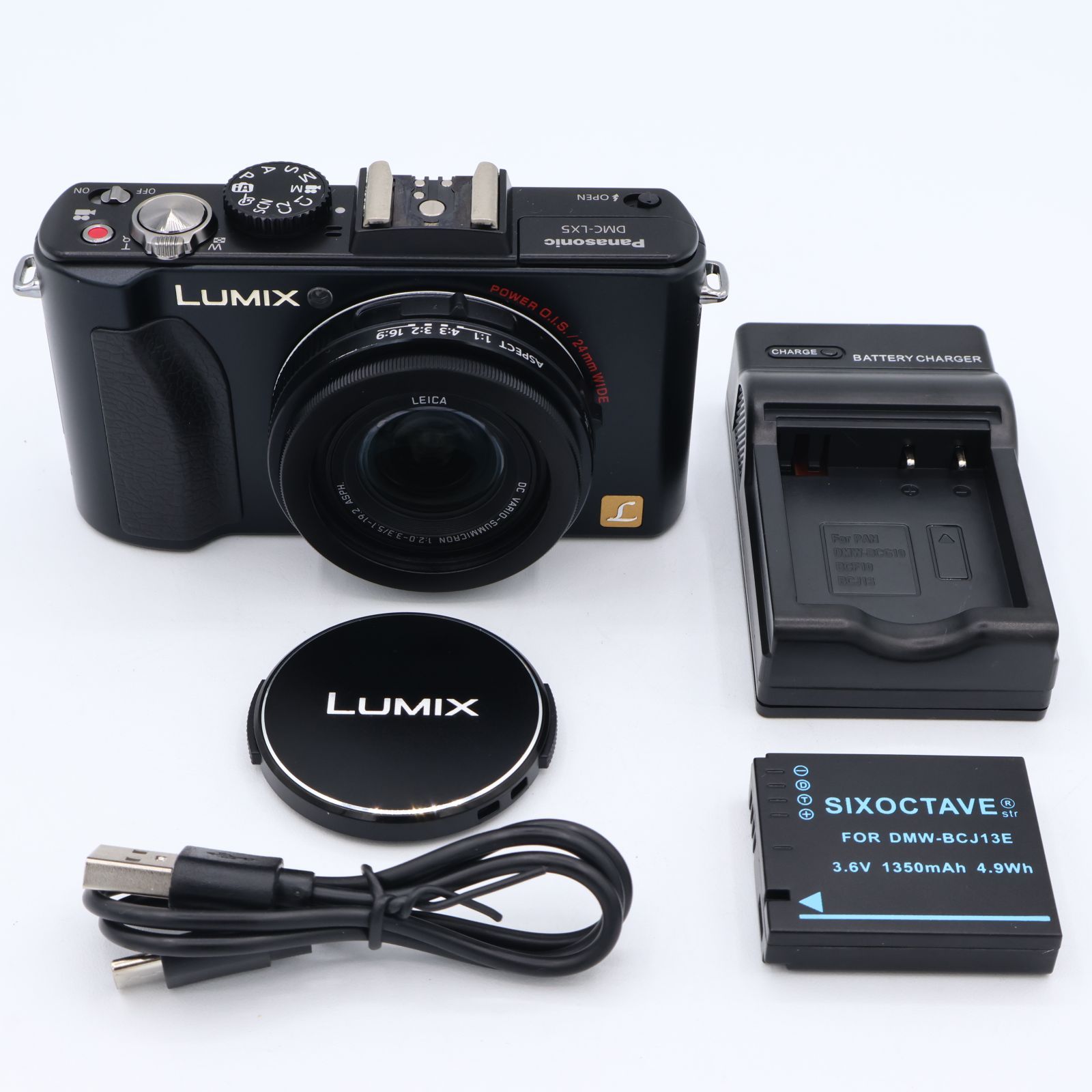 Panasonic パナソニック DMC-LX 5-K 1010万画素 光学3.8倍ズーム 広角24 mm 3.0型液晶 F 2.0バリオ ズミクロンレンズ 251201_