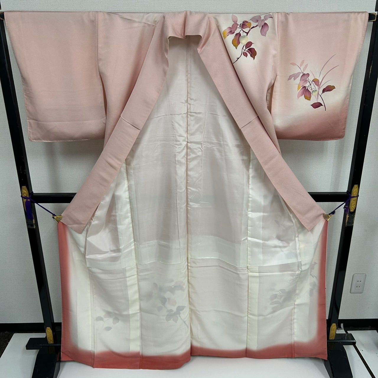 付下げ 刺繍 友禅 裄65 上品な染め 紋無し 正絹 着物 MK-2273 - メルカリ