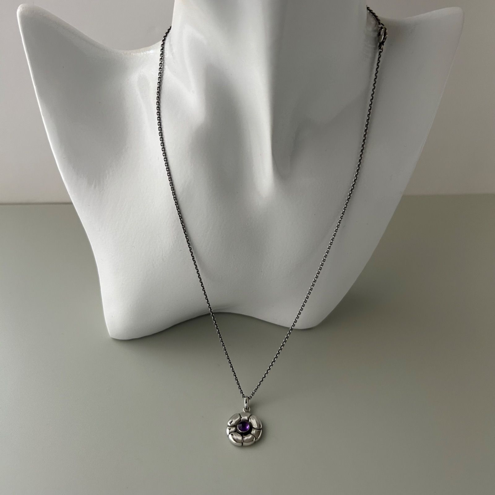 ジョージジェンセン ネックレス ペンダント 436 フラワー アメジスト ジョージジェンセン ネックレス ペンダント 436 フラワー アメジスト
