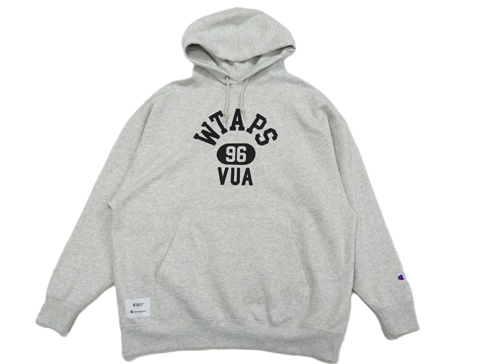 XL【未使用】WTAPS×Champion Academy パーカー フーディー グレー