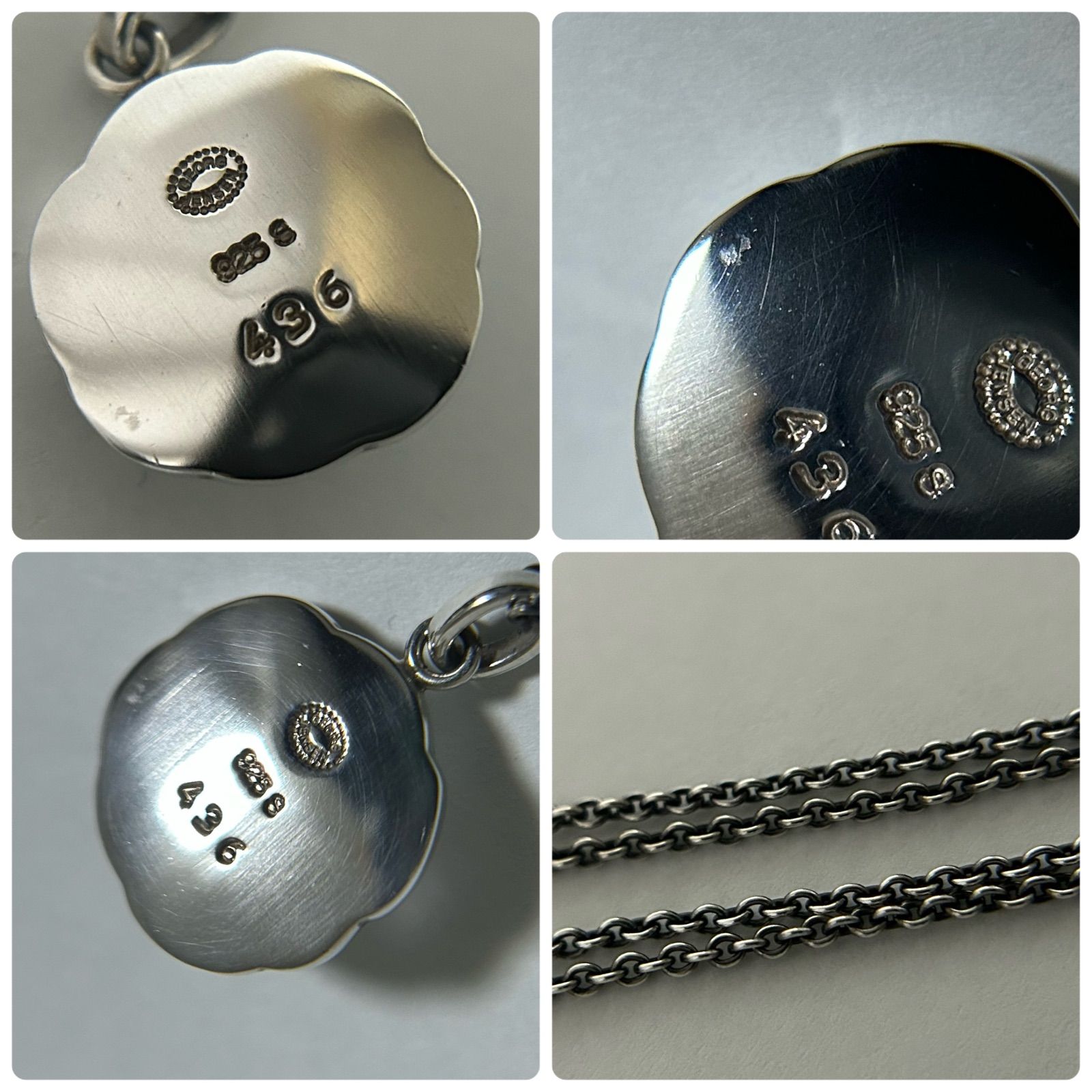 ジョージジェンセン ネックレス ペンダント 436 フラワー アメジスト