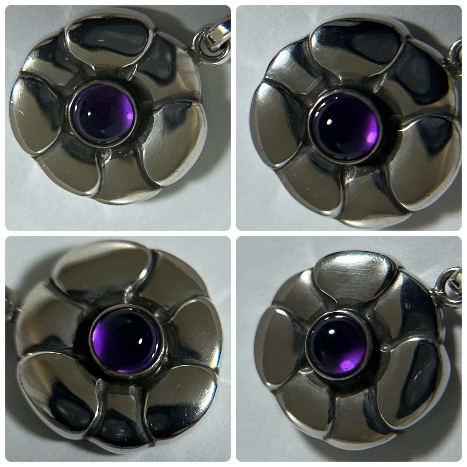 ジョージジェンセン ネックレス ペンダント ヘッド　アメジスト ジョージジェンセン ネックレス ペンダント ヘッドアメジスト