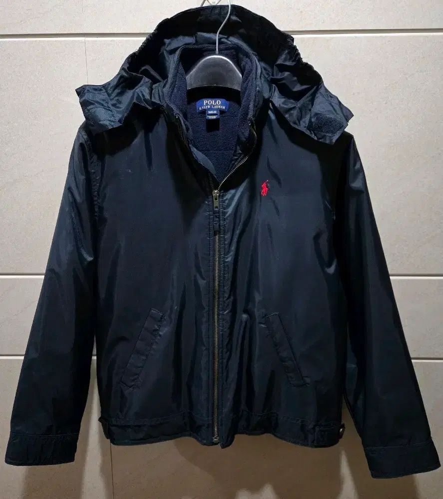 高品質 POLO RALPH LAUREN ポロラルフローレン キッズ 起毛 防風ジップアップ 150