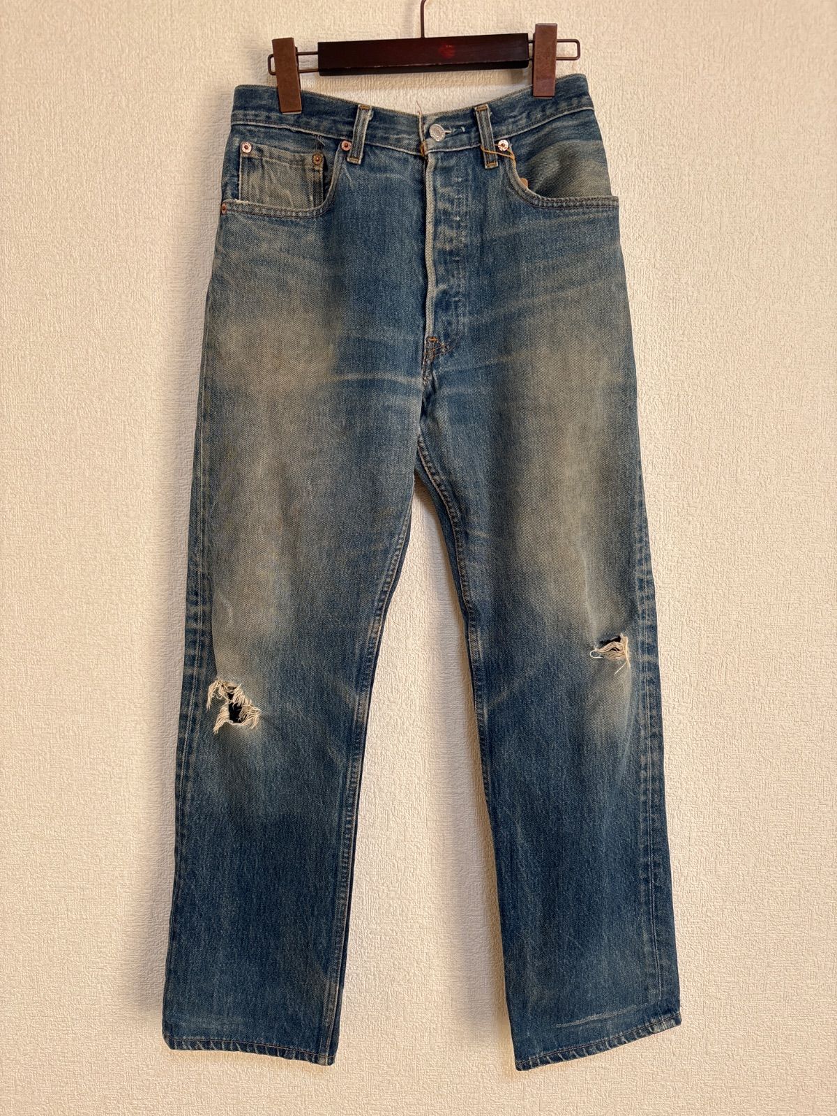 R 00236 Levi s 501 ダメージデニムパンツ W 33 L 32