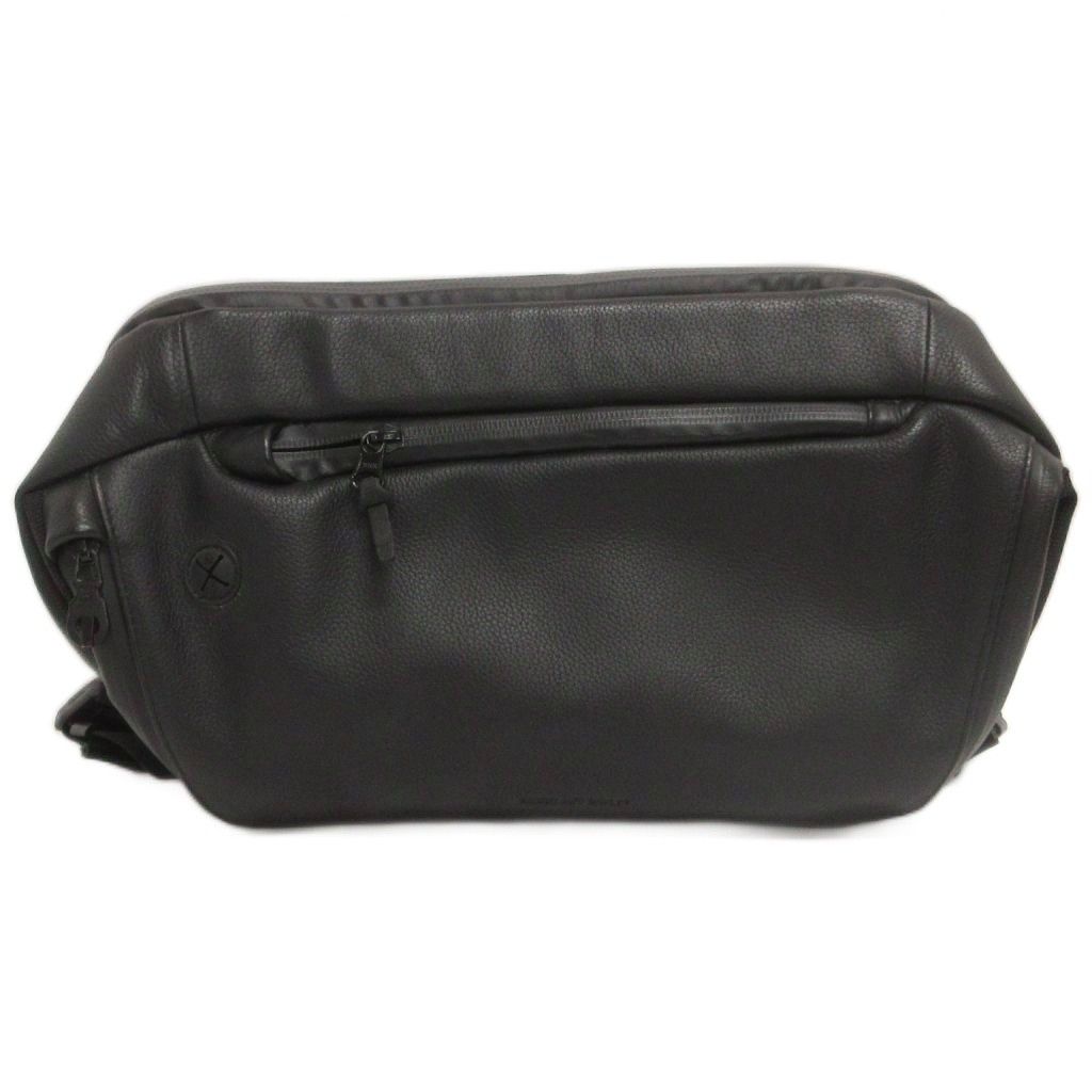 BROSKI AND SUPPLY ブロスキー アンド サプライ ボディバッグ レザー 黒 ブラック