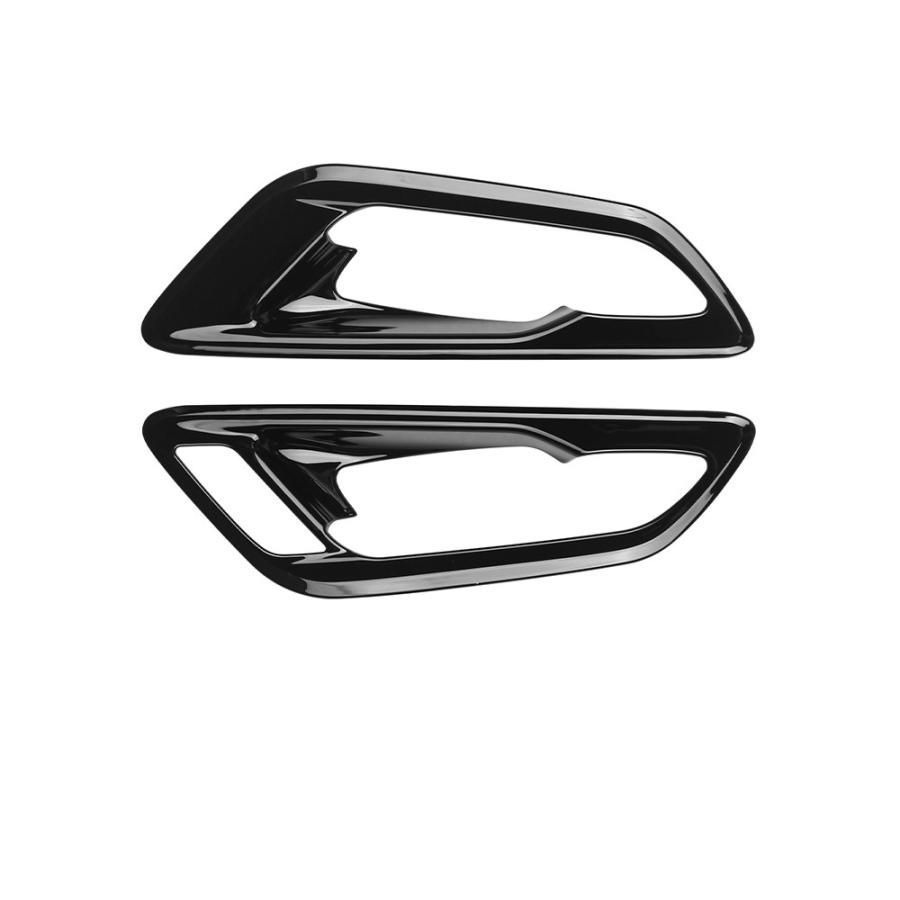 アルファードヴェルファイア40系専用設計インナーハンドルリング ガーニッシュメッキカバー ステンレス製　2枚セット インテリアパネル　ド