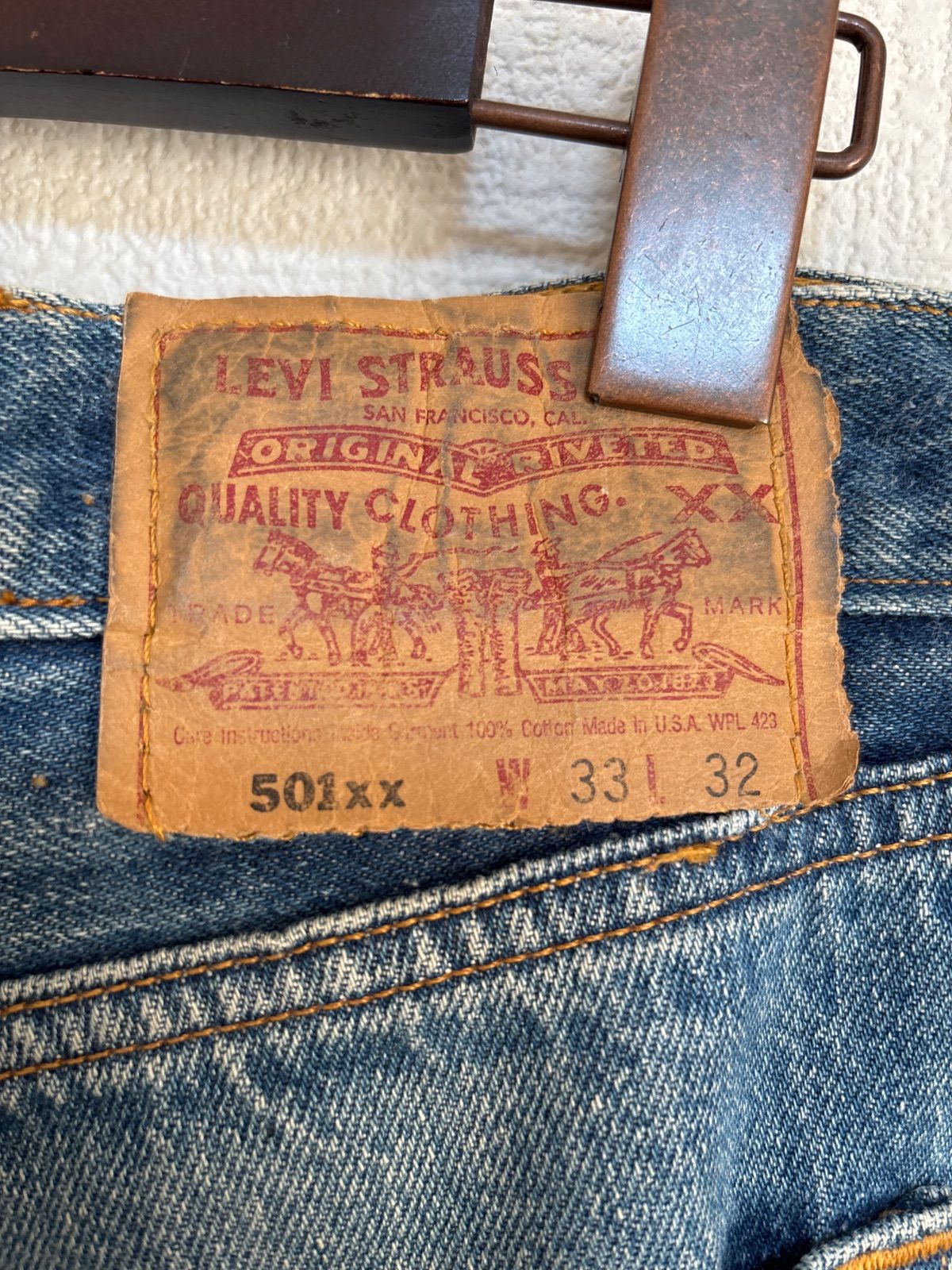  R 00236 Levi s 501 ダメージデニムパンツ W 33 L 32 その他 デニム ジーンズ