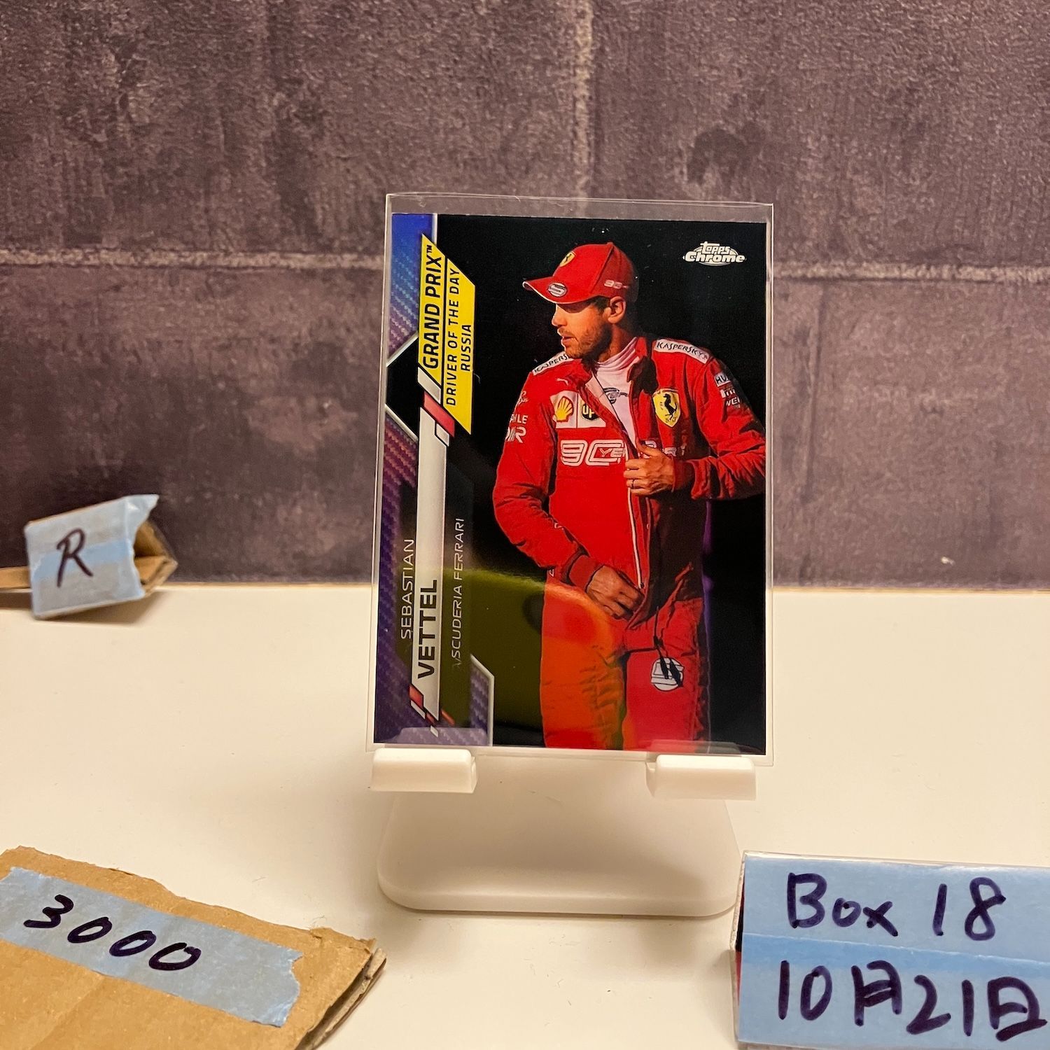 2020 Topps Sebastian Vettel 267/399 Scuderia Ferrari Refractor