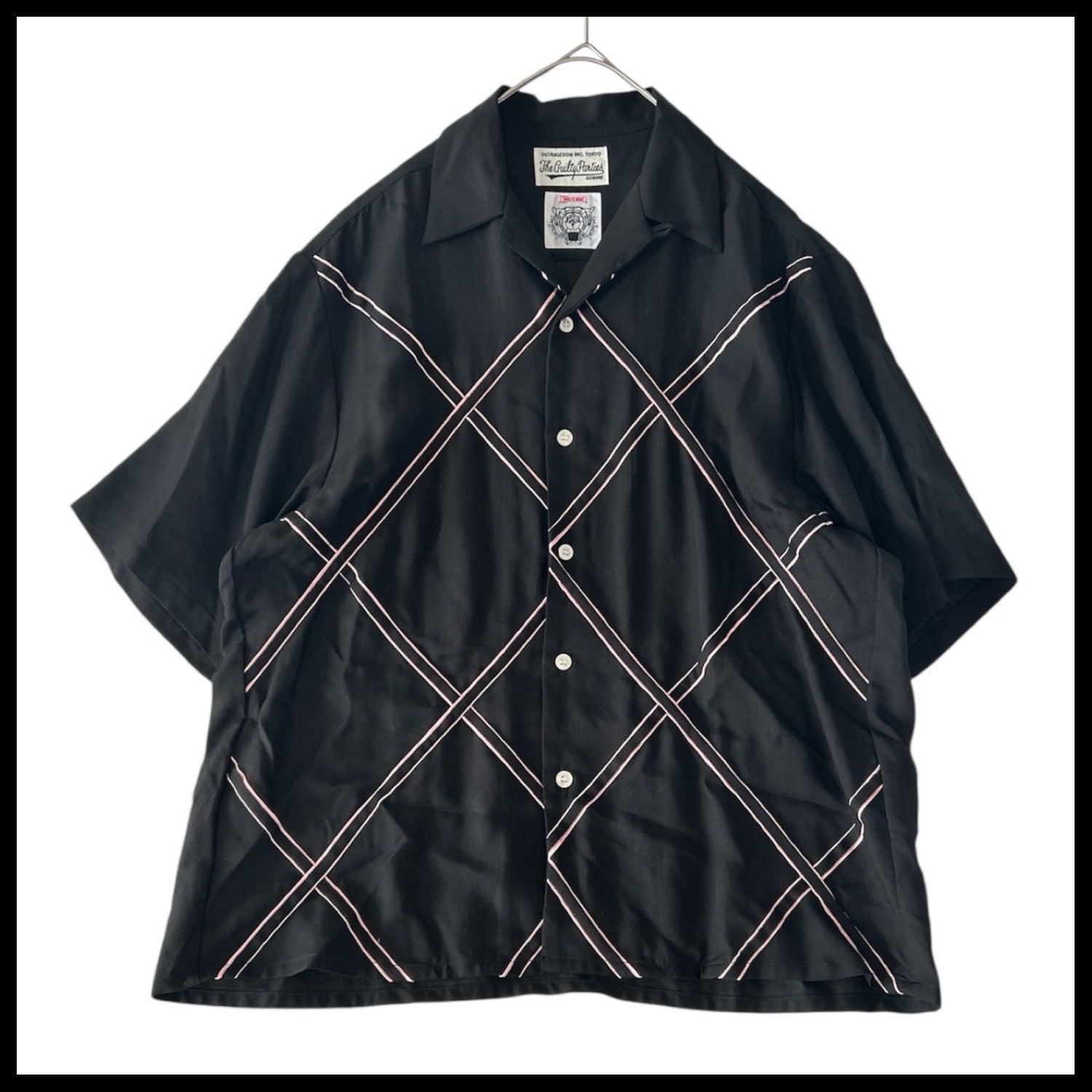 24SS ワコマリア　ウルフズヘッド ハワイアンシャツ ワコマリア×ウルフズヘッド、書き下ろしグラフィックや漢字入り