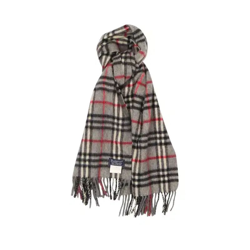 BURBERRY バーバリー グレー チェック カシミア 100％ ノヴァチェック