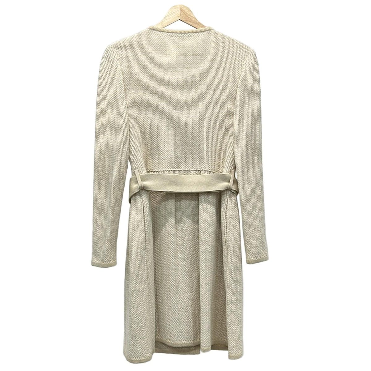EPOCA(エポカ) コート サイズ40 M レディース美品 - ベージュ×白 長袖