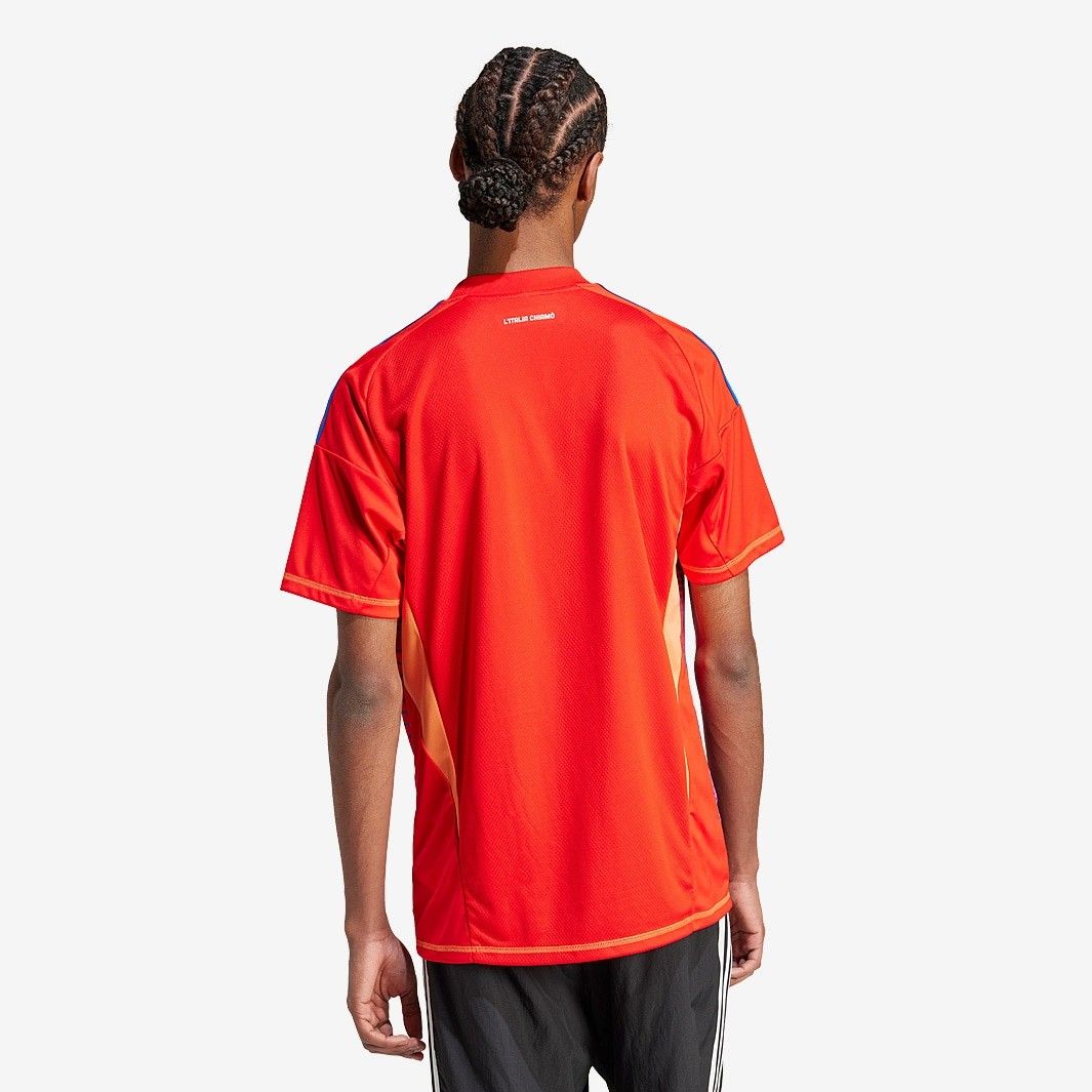 adidas イタリア代表 2025 GK シャツ 半袖 レッド スリムフィット