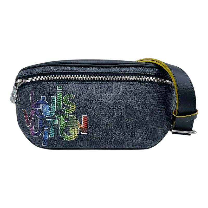 ルイ ヴィトン LOUIS VUITTON リンクバムバッグ N 40276 ブラック ダミエ グラフィット メンズ ボディバッグ