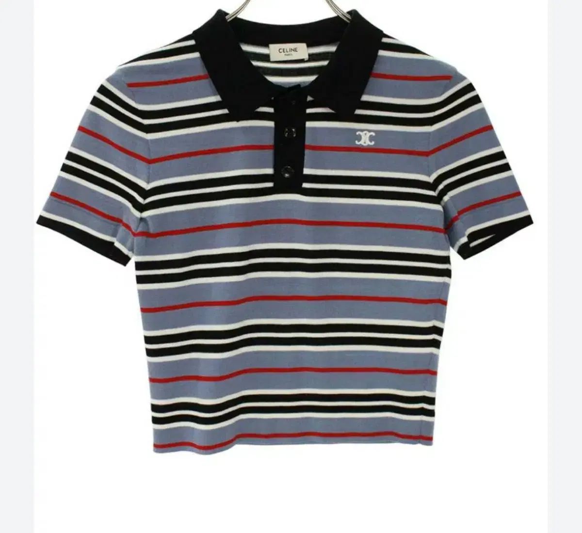 Celine セリーヌ ストライプ 半袖 KARA カラ ニートm