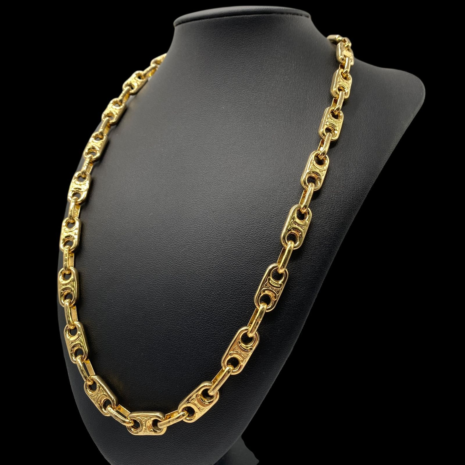 【未使用保管品】ヴィンテージ　セリーヌ　希少　ブレスレット　マカダム　チェーン CELINE セリーヌ マカダム柄 ブレスレット