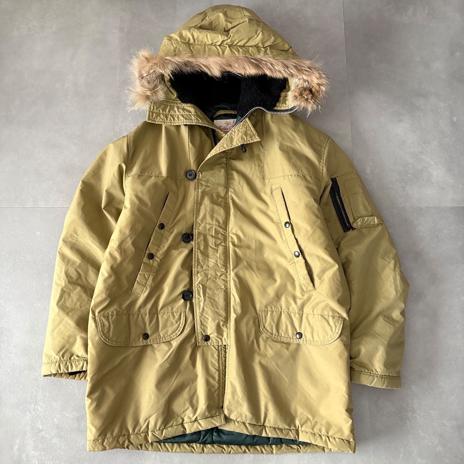 ゴールデンフリース SPIEWAK N-3B USA製フライトジャケット カーキ 40