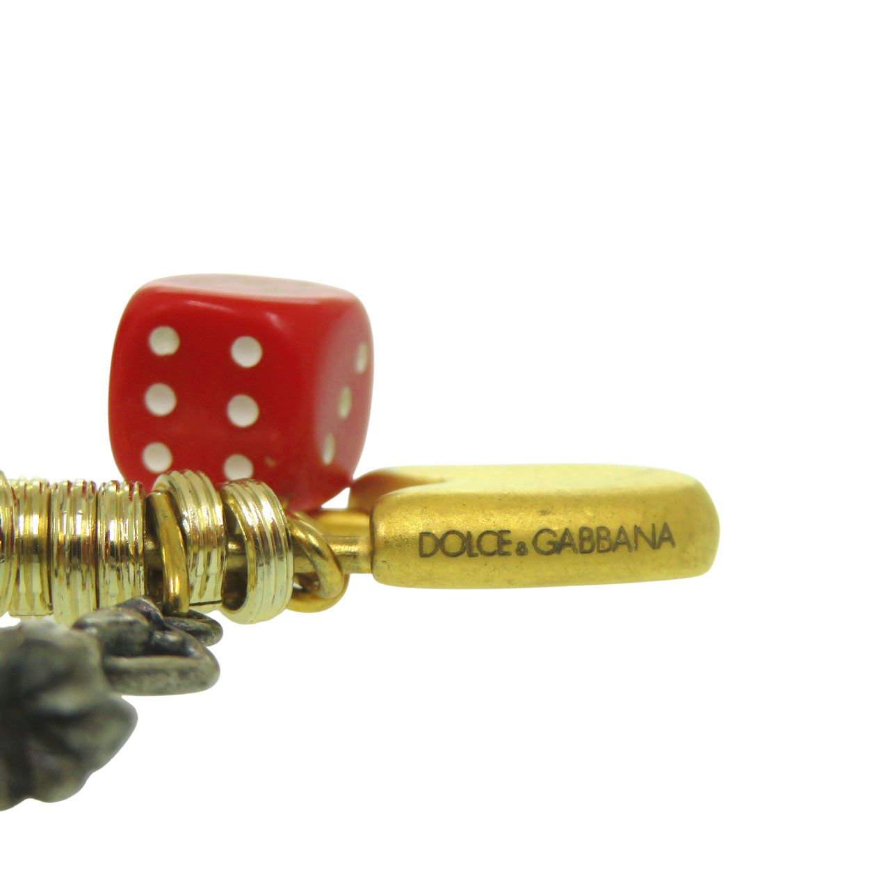  ドルチェアンドガッバーナ ブローチ メタル ゴールド シルバー レッド 0374 DOLCE-GABBANA その他 アクセサリー