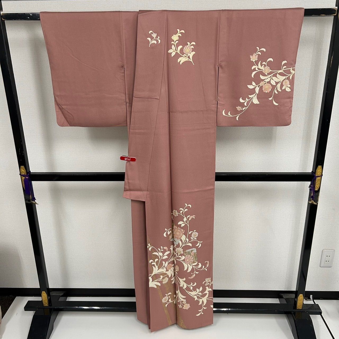 付下げ 金彩 草花の染め 紋無し 訪問着 正絹 着物 MK-2275 - メルカリ