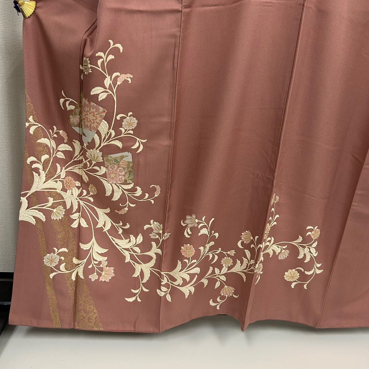 付下げ 金彩 草花の染め 紋無し 訪問着 正絹 着物 MK-2275 - メルカリ