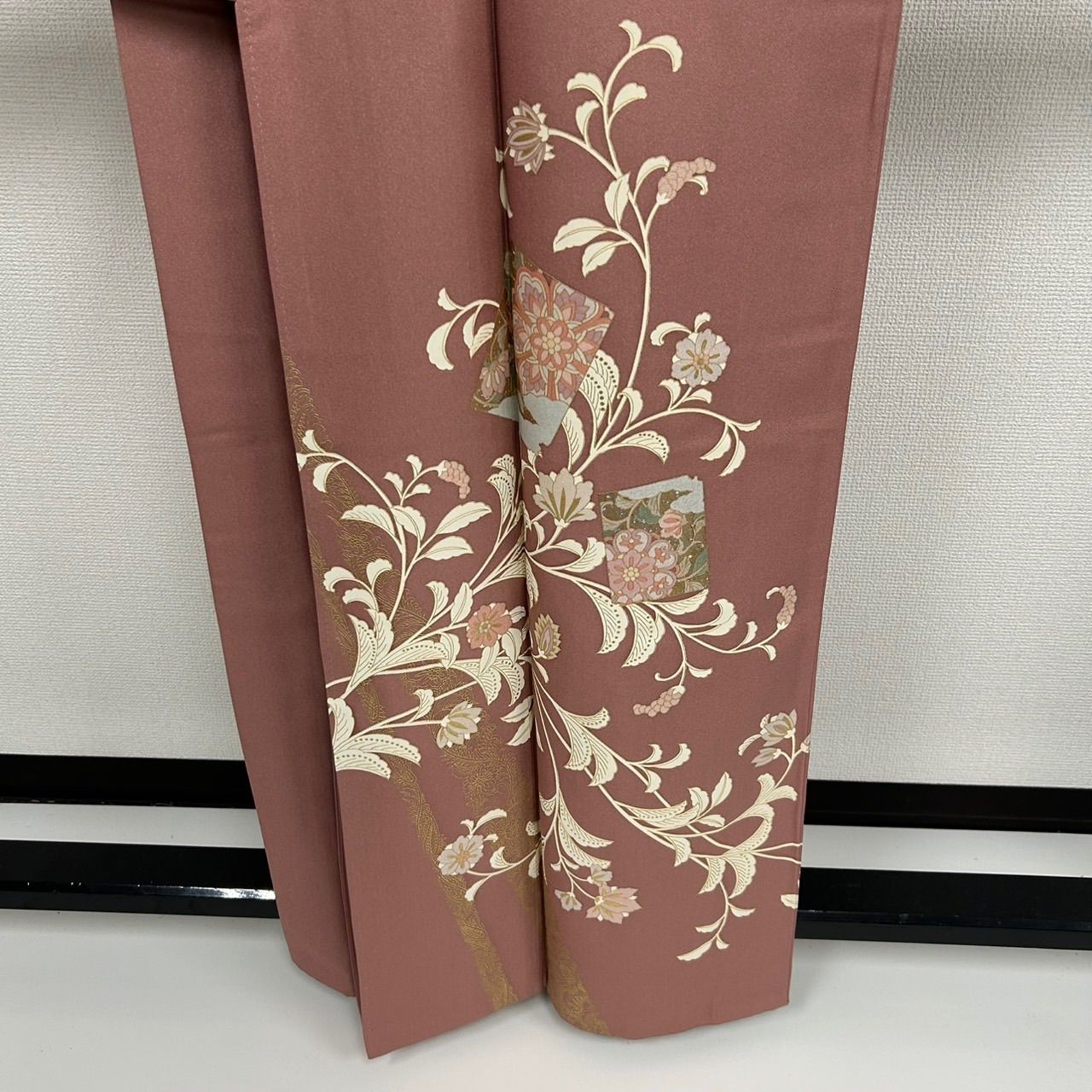 付下げ 金彩 草花の染め 紋無し 訪問着 正絹 着物 MK-2275 - メルカリ