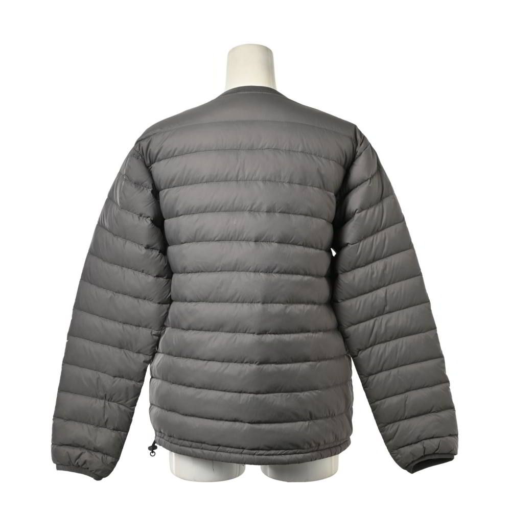 新品＆タグ付◇DANTON インナーダウン クルーネックジャケット◇グレー S DANTON ダントン インナーダウン グレー S インナーダウンジャケット
