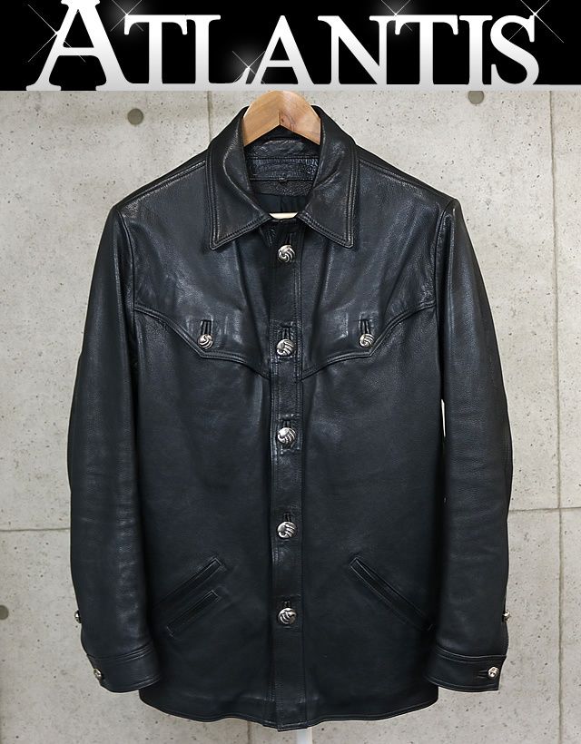 CHROME HEARTS 銀座店 クロムハーツ 現行型 クロウボタン レザー