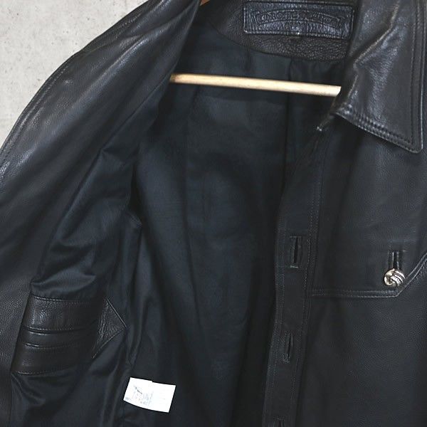 CHROME HEARTS 銀座店 クロムハーツ 現行型 クロウボタン レザー