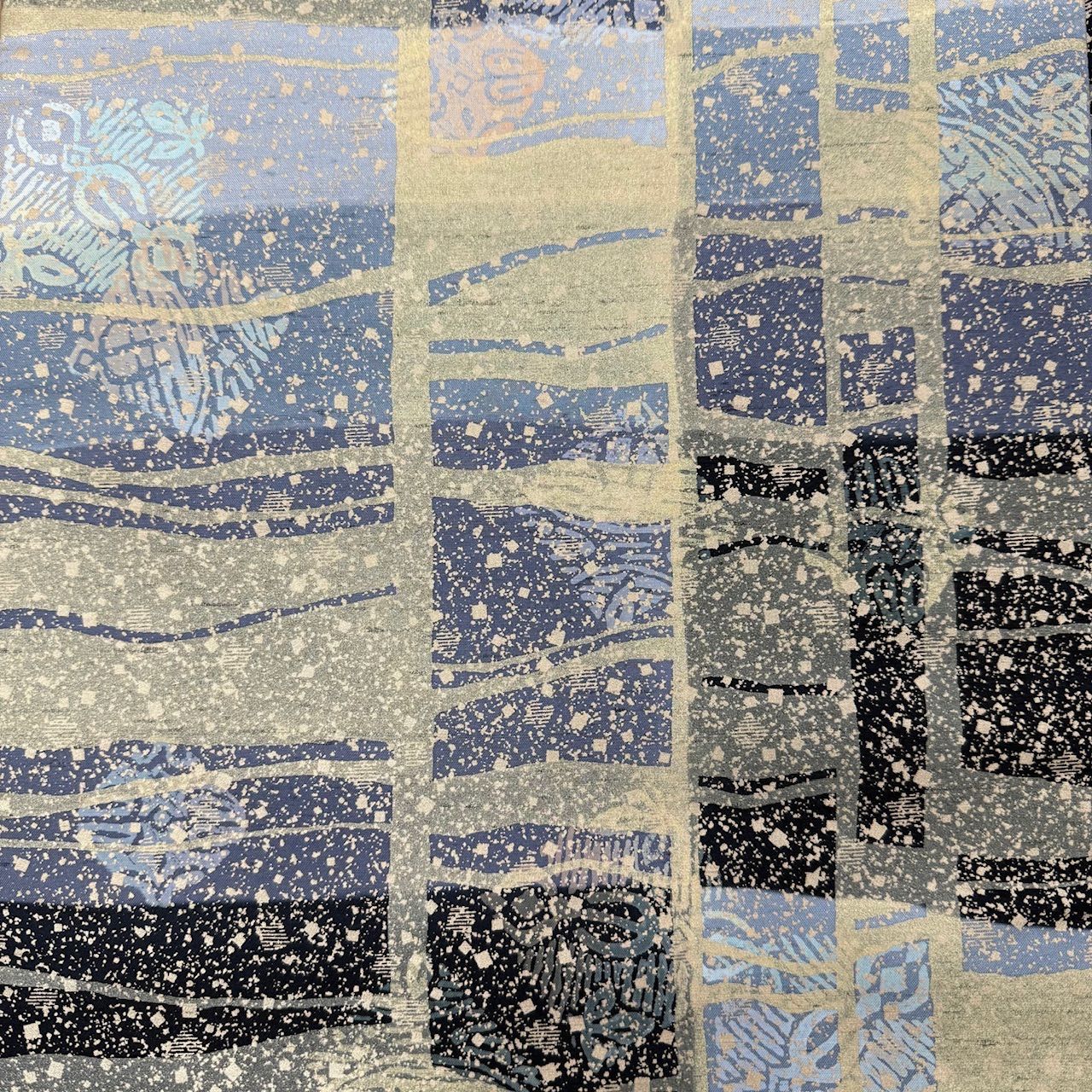 白山工房 本場手織り牛首紬 全通染め袋帯 中古美品 お仕立て上がり