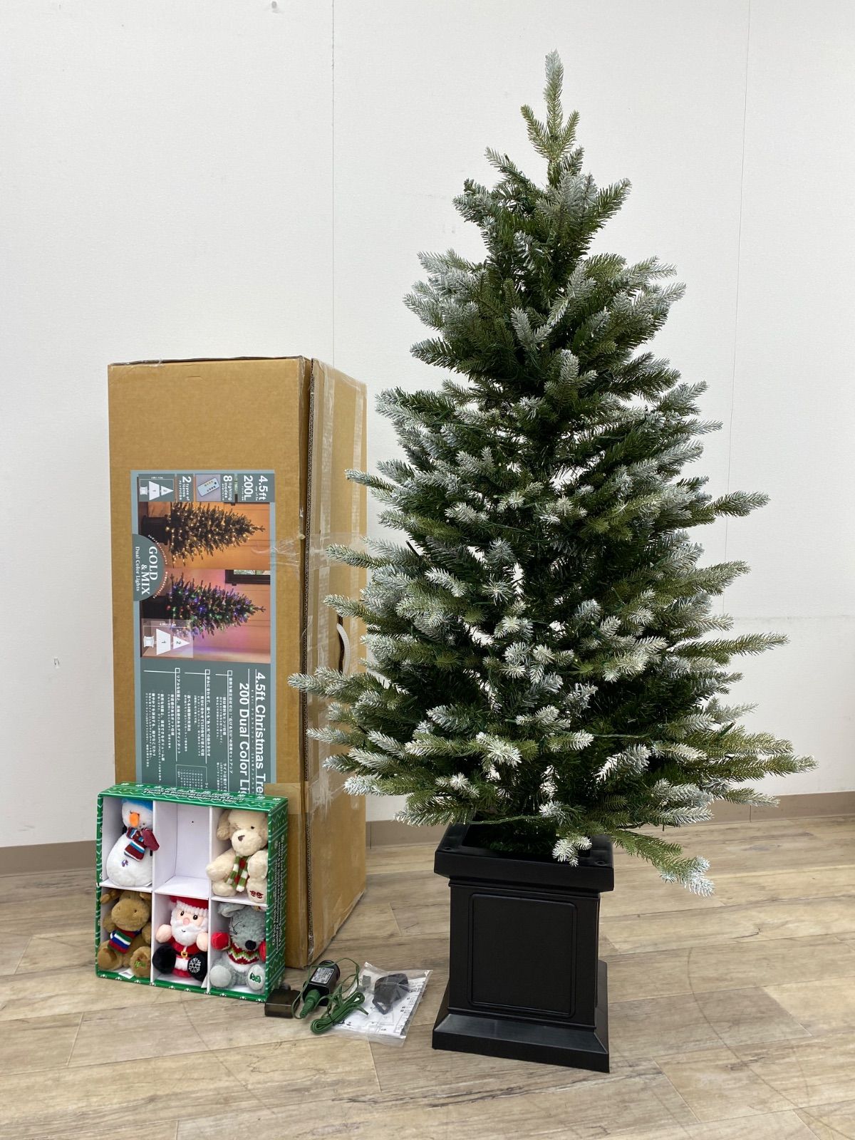 AR ≪ 品≫ ツリー 約137 cm リモコン不足 ぬいぐるみのオーナメント セット 不足