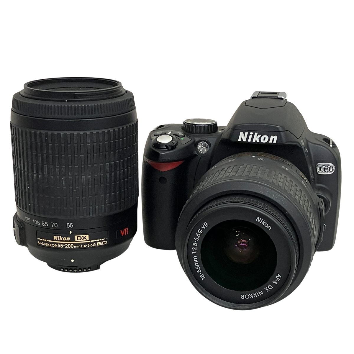 Nikon D 60 AF-S NIKKOR 18-55 mm F 3.5-5.6 55-200 4-5.6 ダブルズームキット ニコン デジタル一眼レフカメラ