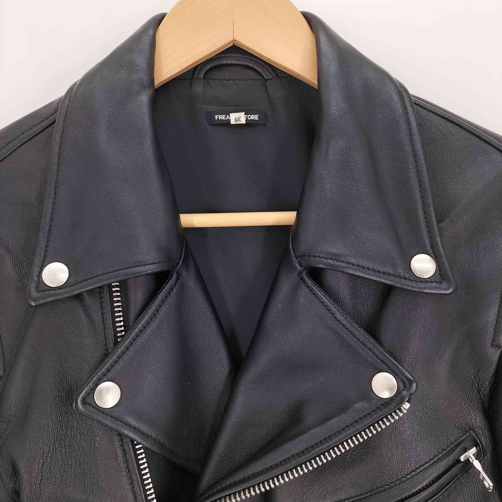 フリークスストア FREAKS STORE 羊革 ラムレザー ダブルジップ IDEAL 