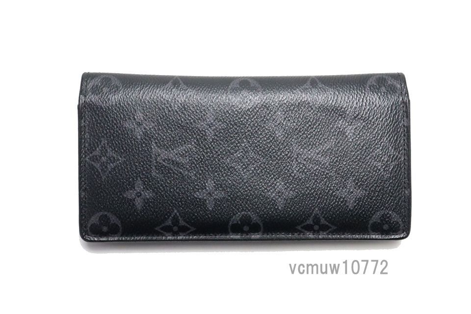 近年モデル 美 LOUIS VUITTON モノグラムエクリプス ポルトフォイユブラザ レザー 2つ折り長財布 ルイヴィトン 1106 fb 7658866